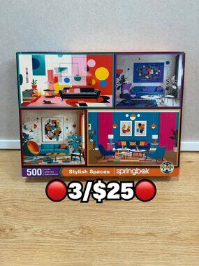 Springbok Stylish Spaces 500 Piece jigsaw Puzzle 🔴3/$25🔴
